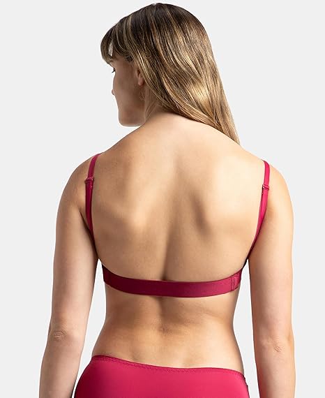 Jockey 1832 Women’s Wired Padded Microfiber Bra – Medium Coverage Multiway Backless Design